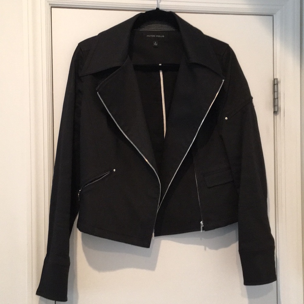 Hilton Hollis Black Moto Jacket